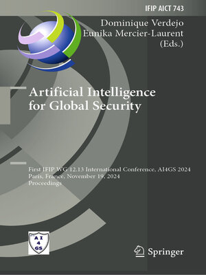 cover image of Artificial Intelligence for Global Security